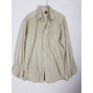 VTG Eton Shirt Mens XL Casua Long Sleeve‎ Button Up Solid Pockets